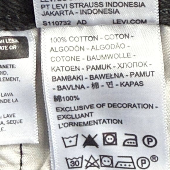 Levi's 501 Women's Frayed Hem Button Fly High Rise Black Denim Shorts Sz 26 NWT - Picture 6 of 11